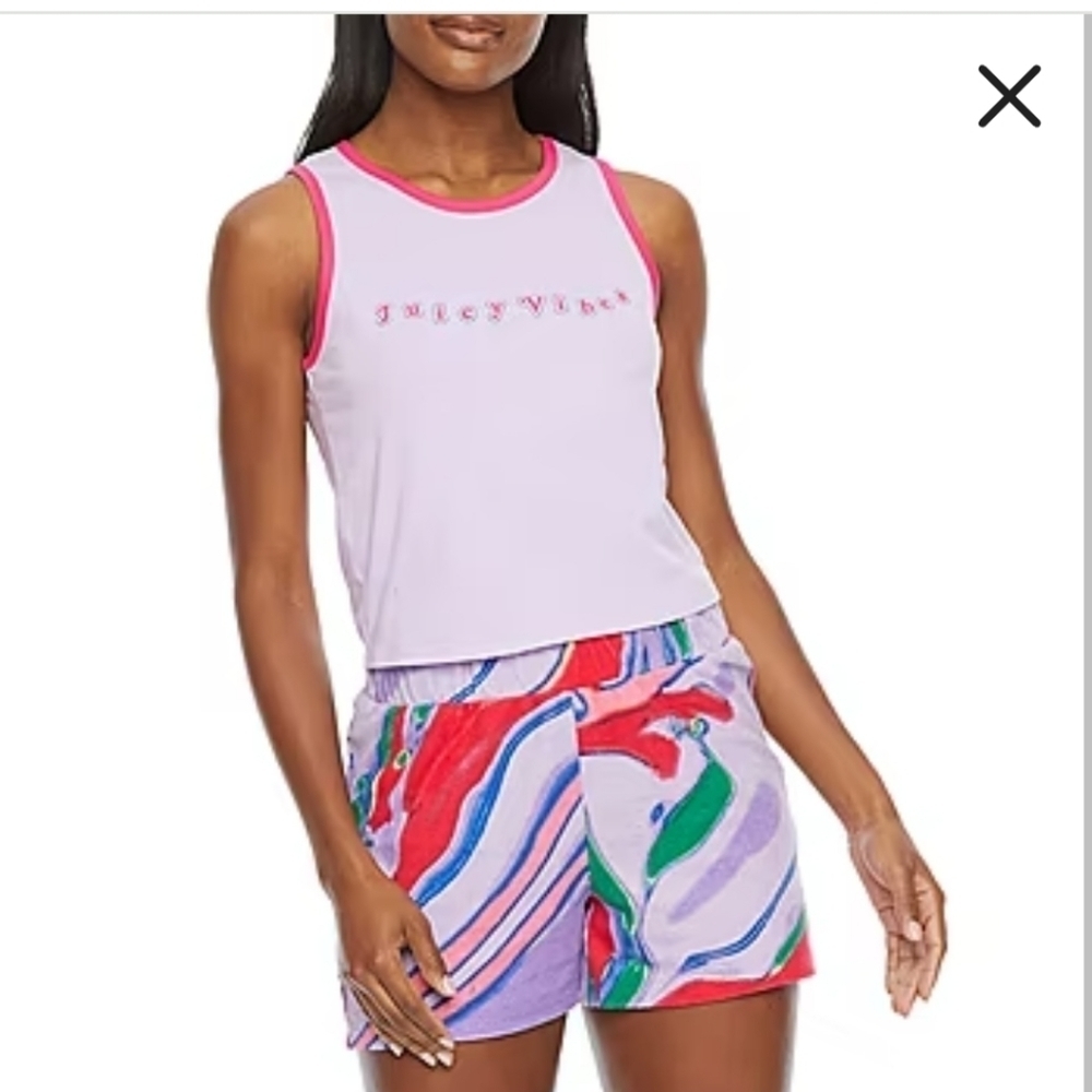 NEW JUICY COUTURE graphic logo tank XL